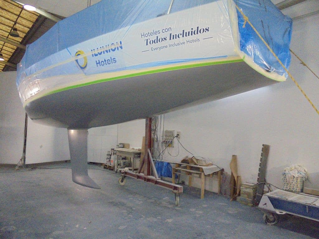 Obra viva para regatas